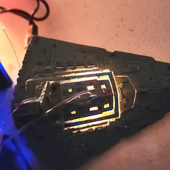 Star Destroyer and Blockade Runner with voice and lights. Star Wars 2004 New - Picture 5 of 9